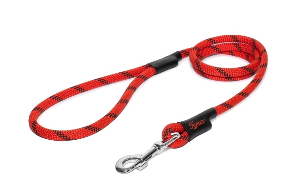 klassische Hundeleine - L - 145cm - rot rally